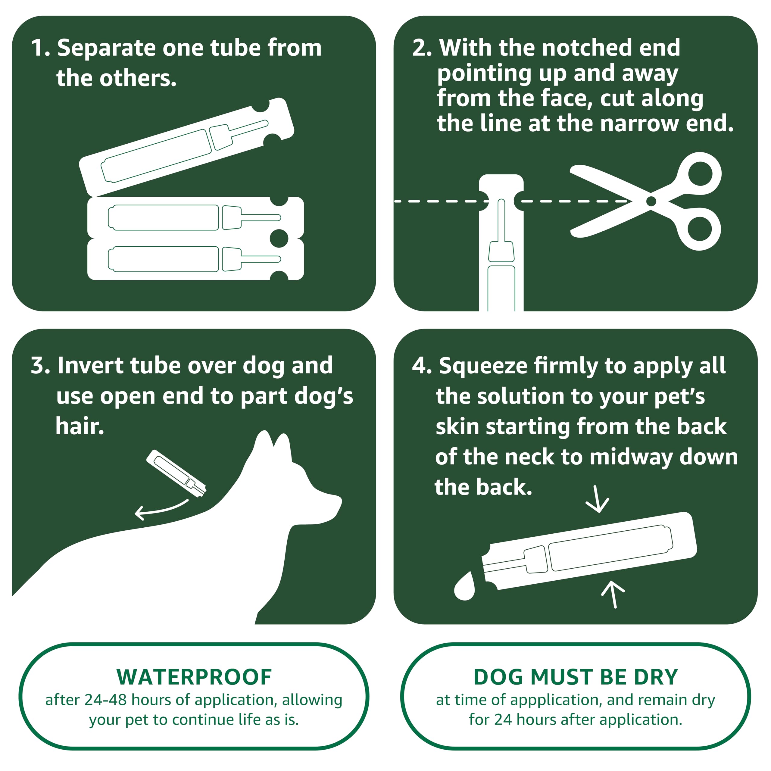Foto 4 pulgar | Tópico Antipulgas, Garrapatas Y Mosquitos Para Perros Pequeños Amazon Basics - Venta Internacional.