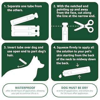 Foto 3 | Tópico Antipulgas, Garrapatas Y Mosquitos Para Perros Pequeños Amazon Basics - Venta Internacional.