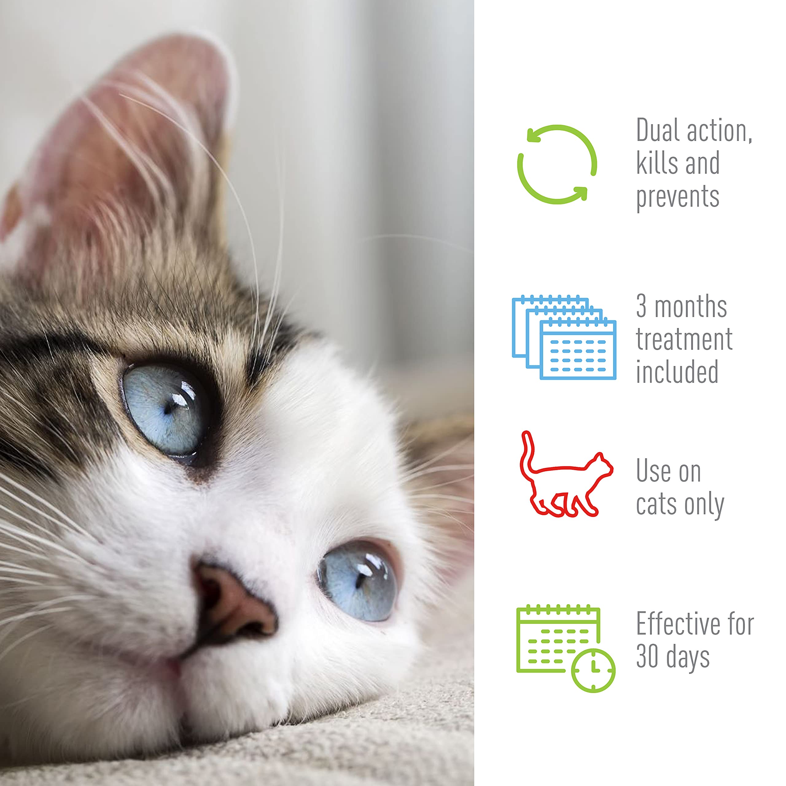 Foto 5 | Tratamiento Antipulgas Y Garrapatas Spot On Adams Plus Para Gatos De Más De 2,3 Kg - Venta Internacional.