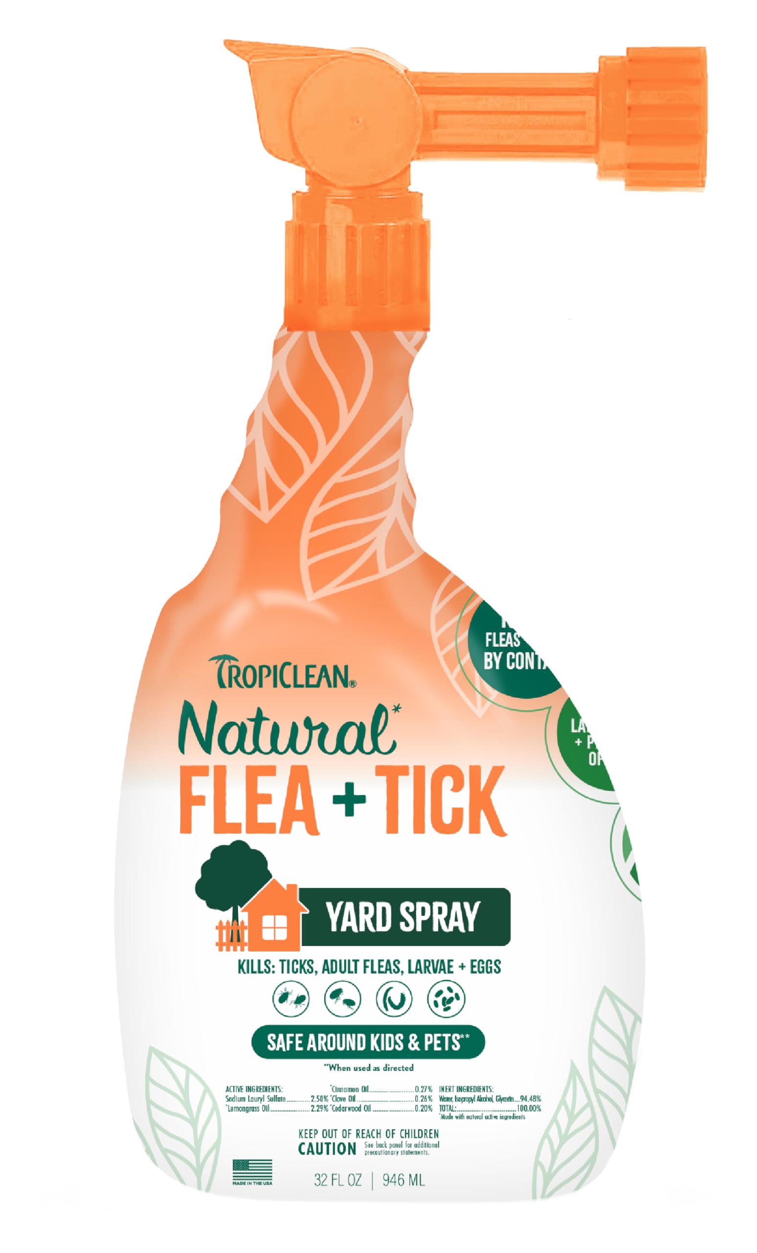 Foto 2 pulgar | Spray Para Tratamiento De Pulgas Y Garrapatas Tropiclean Max Strength 960 Ml - Venta Internacional.