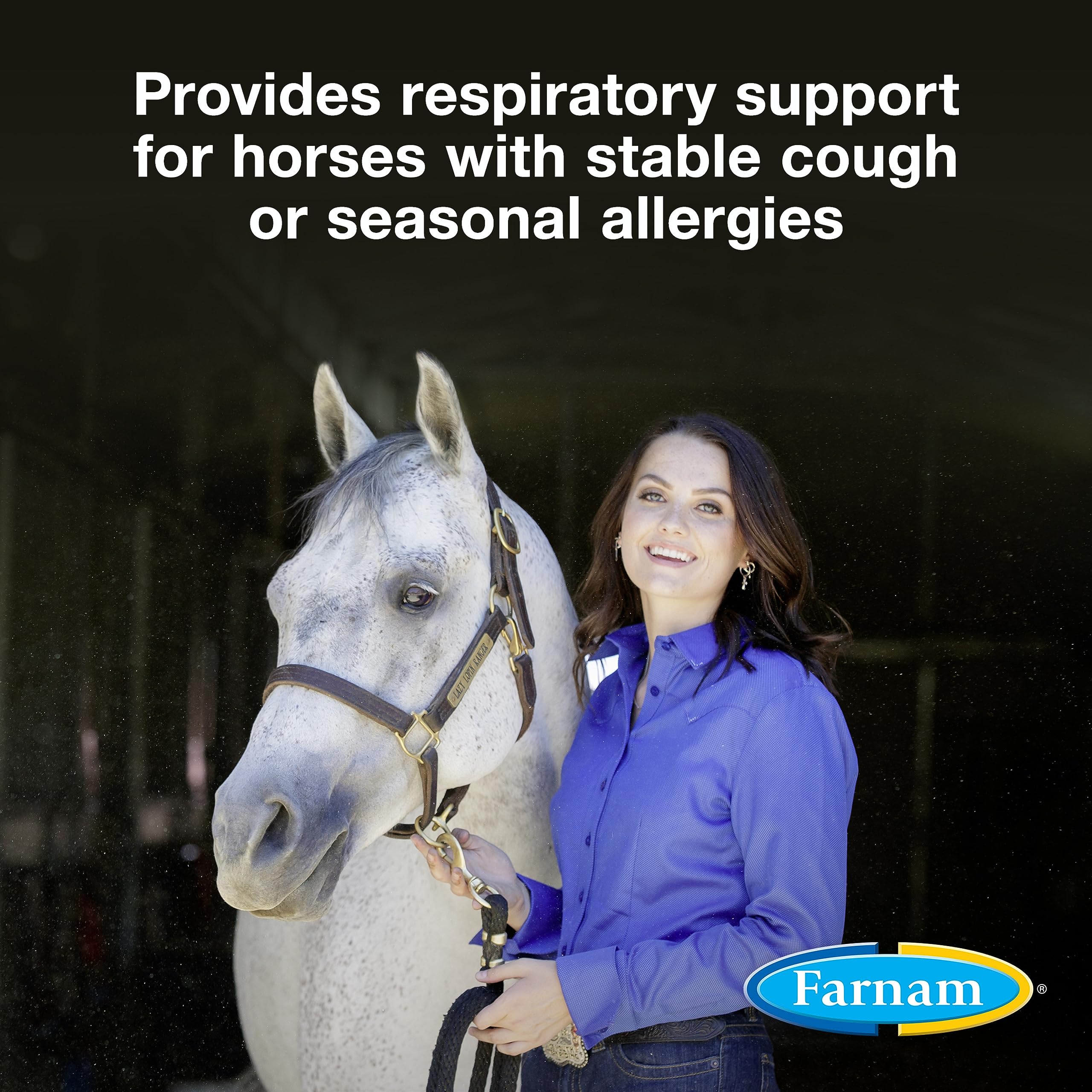Foto 3 pulgar | Suplemento Farnam Cough Free Horse Cough Cough, 800 G, Suministro Para 48 Días - Venta Internacional.