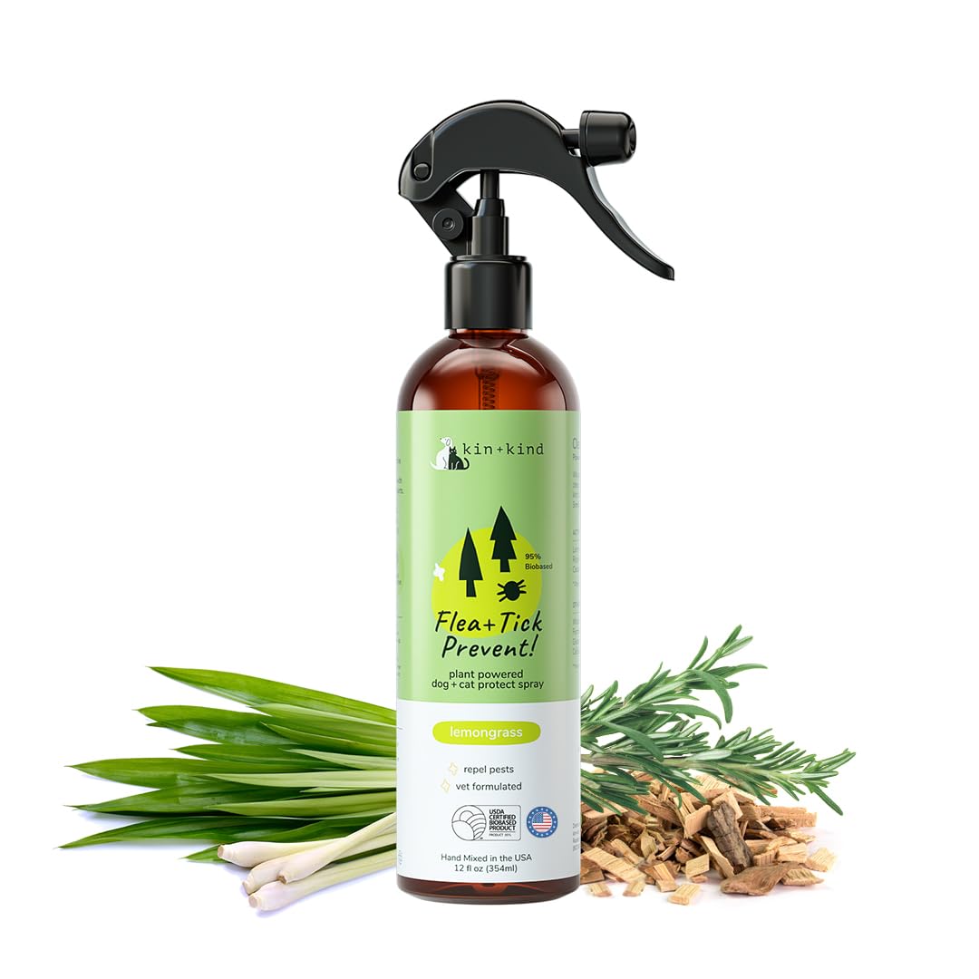 Foto 1 | Spray Antipulgas Y Garrapatas Kin+kind A Base De Plantas Para Perros Y Gatos - Venta Internacional.