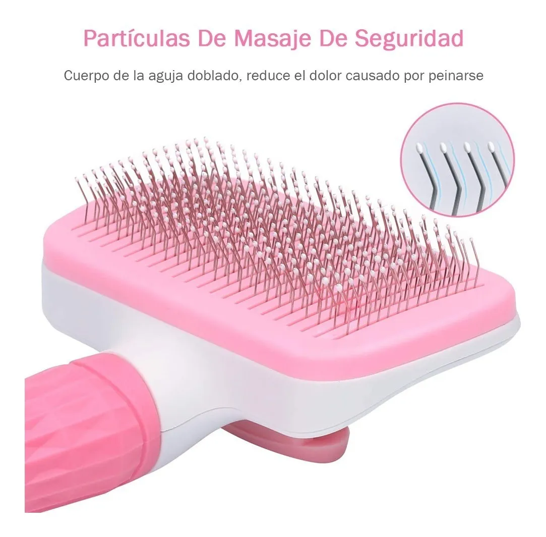 Foto 3 pulgar | Cepillo Deslanador de Pelo para Mascota Malubero color Rosa de Aseo Limpieza