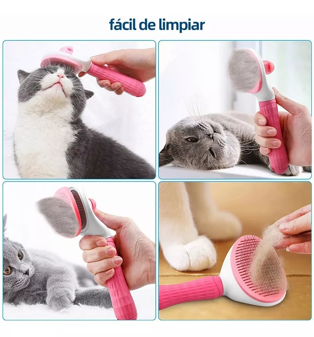 Foto 2 | Cepillo Deslanador BELUG para Mascota Rosa