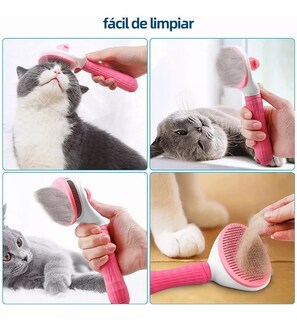 Foto 2 | Cepillo Deslanador BELUG para Mascota Rosa