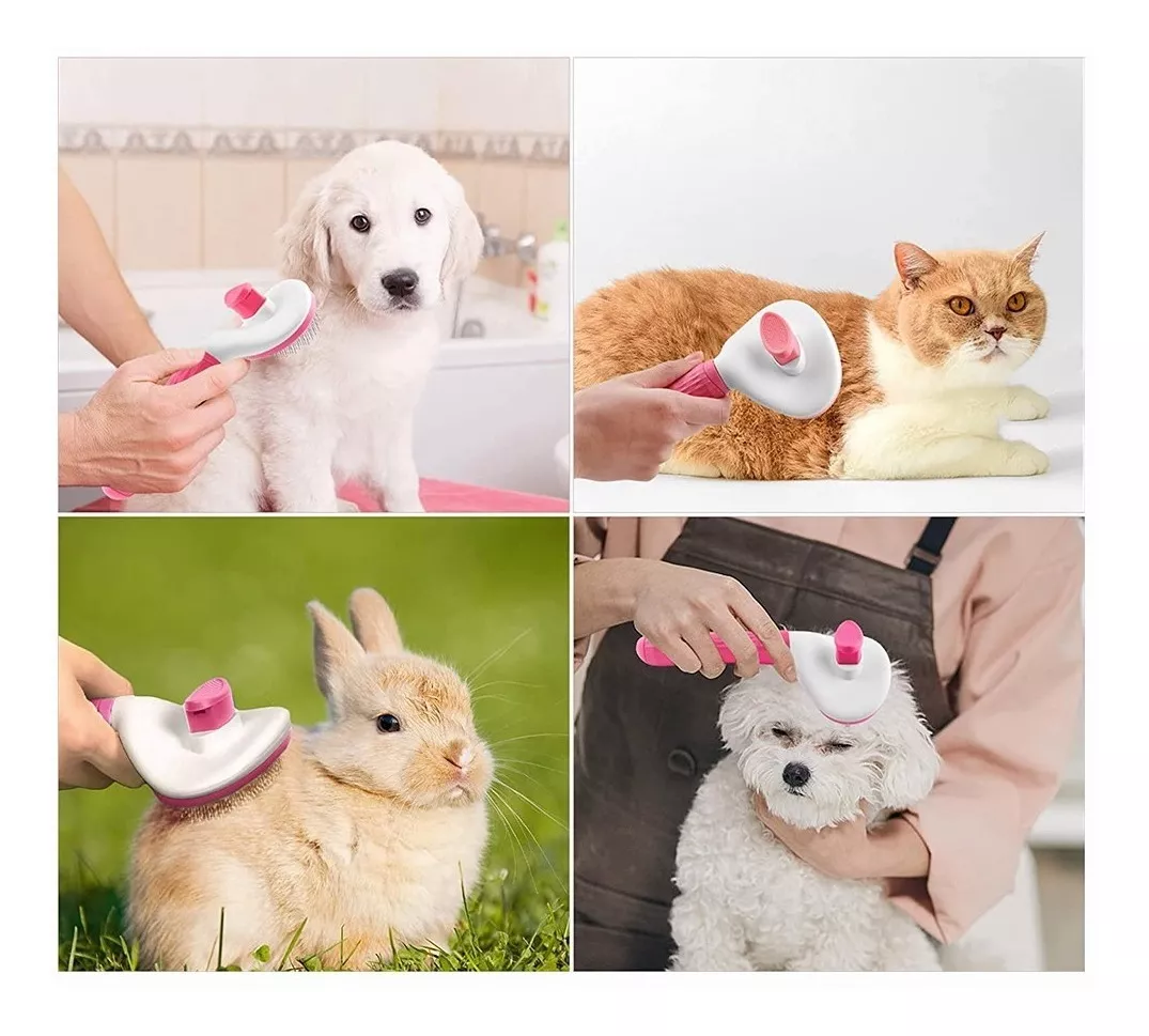 Foto 4 pulgar | Cepillo Deslanador BELUG para Mascota Rosa
