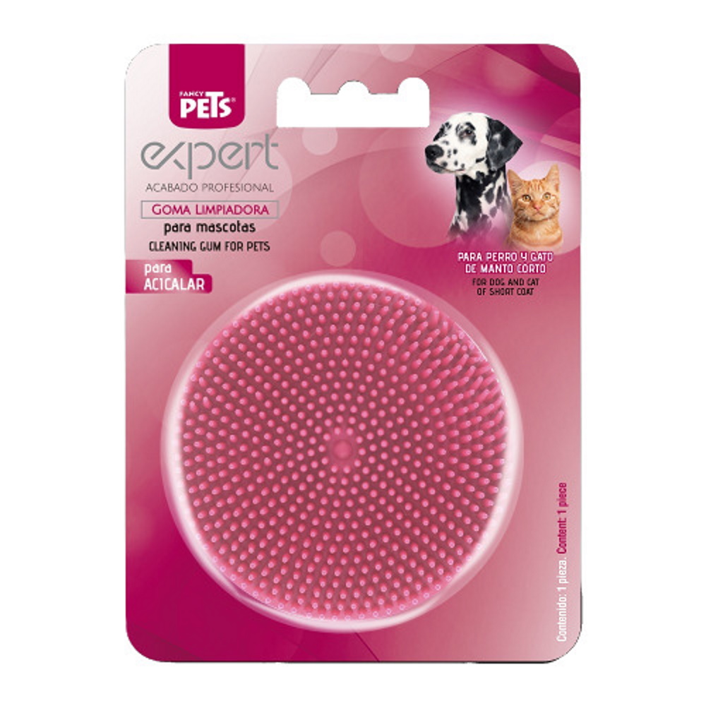 Goma Limpiadora de Pelo FANCY PETS FL8353 color Rosa para Acicalar Retirar Pelo Expert