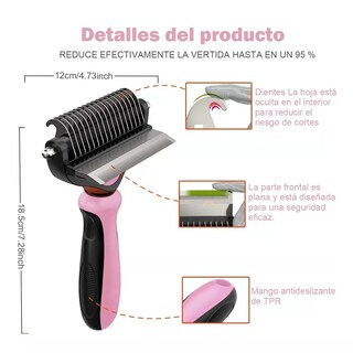 Foto 3 | Cepillo Deslanador para Perro/Gato Eo Safe Imports Esi-7916 color Rosa
