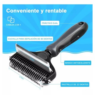 Foto 2 | Kit Cepillo Deslanador para Perro/Gato 6 Piezas Eo Safe Imports Esi-7914 color Negro