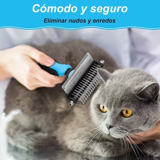 Foto 4 | Kit Cepillo Deslanador Eo Safe Imports Esi-8003 color Azul para Perro y Gato 6 PZAS