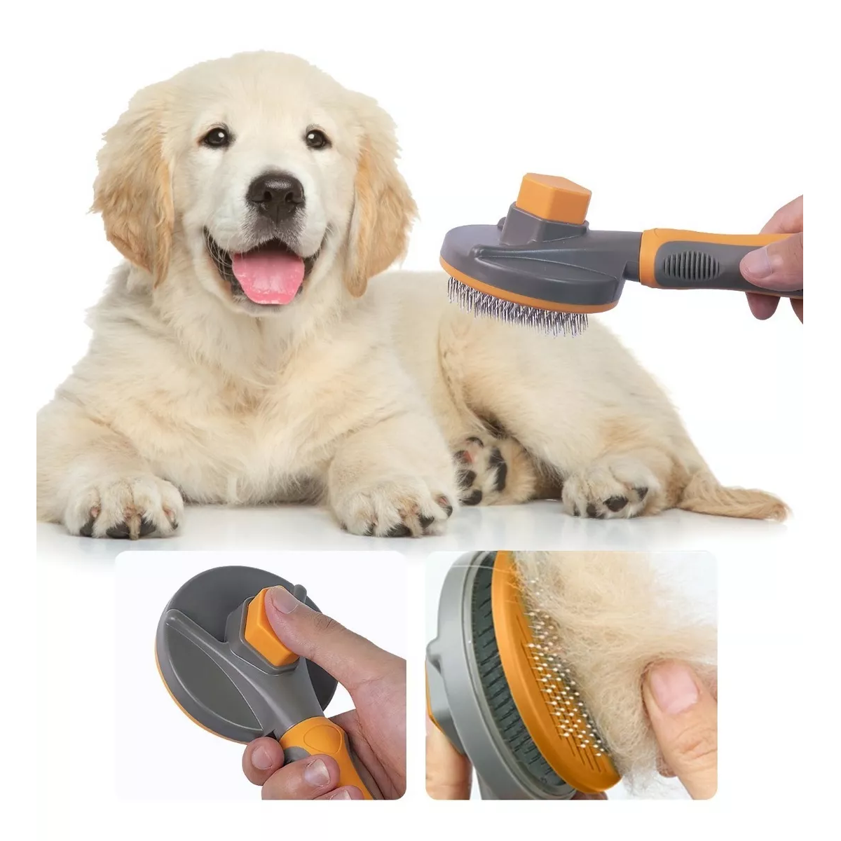 Foto 4 pulgar | Cepillo Deslanador para Mascota Eo Safe Imports Esi-8833 Anaranjado