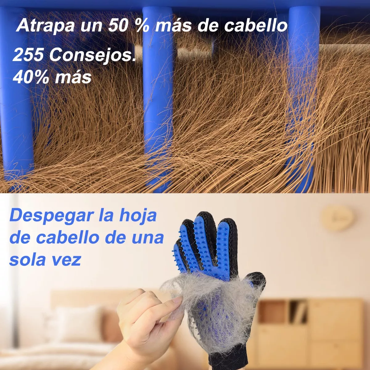 Foto 4 pulgar | Kit Cepillo Deslanador para Perro Eo Safe Imports ESI-12167 Azul 4 Piezas
