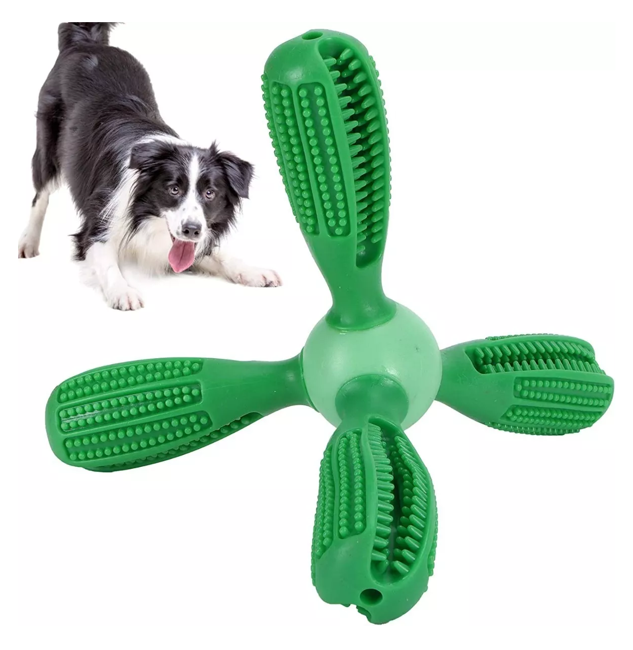 Foto 4 pulgar | Juguete Dental Belug Verde para Mascota