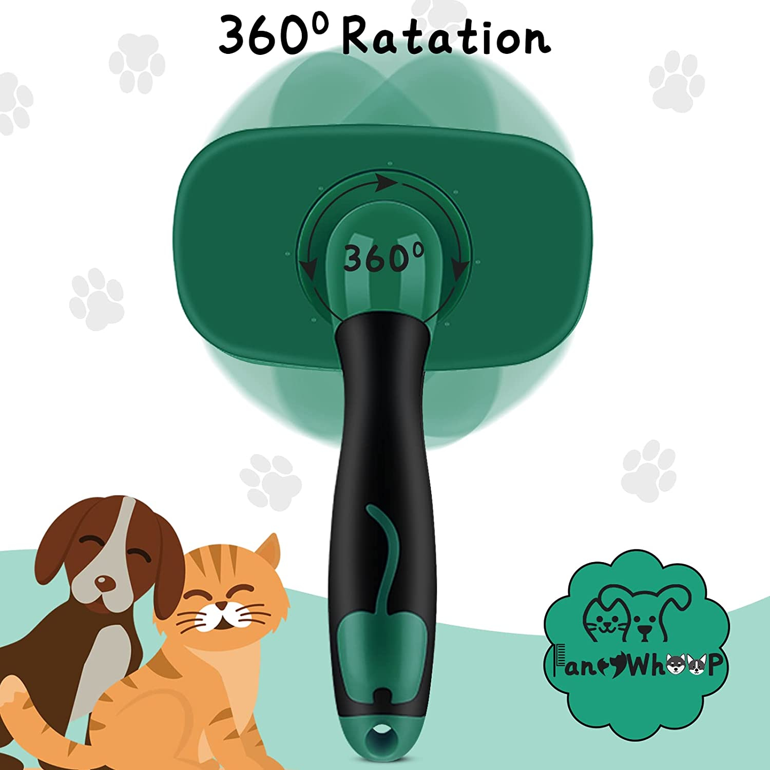 Foto 3 pulgar | Cepillo Slicker Jieyou Para Peluquería De Perros Y Gatos (verde) - Venta Internacional.