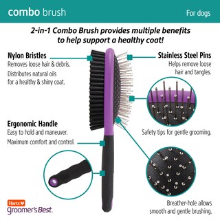 Foto 3 | Cepillo Para Perros Hartz Groomer, La Mejor Combinación Para - Venta Internacional.