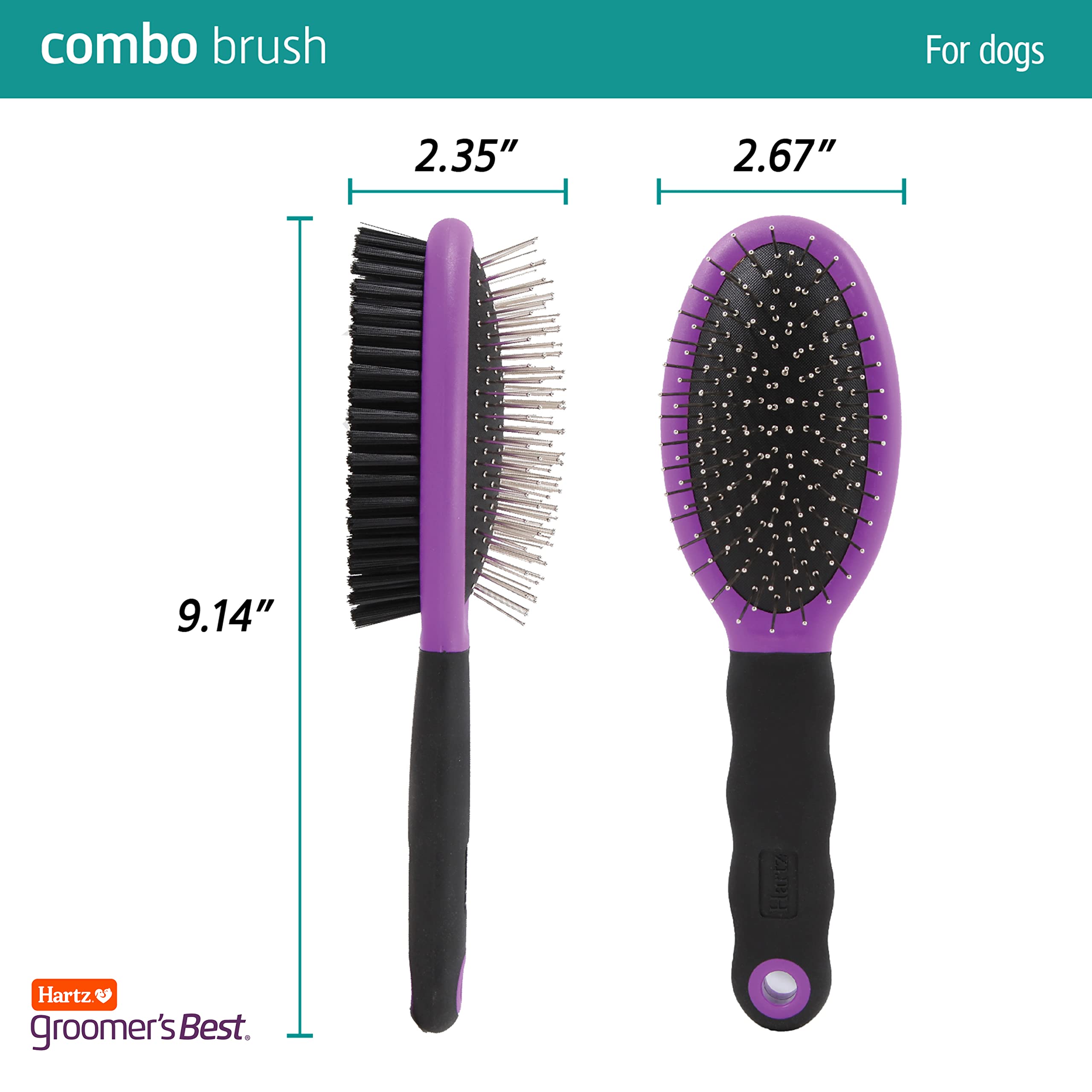 Foto 5 pulgar | Cepillo Para Perros Hartz Groomer, La Mejor Combinación Para - Venta Internacional.