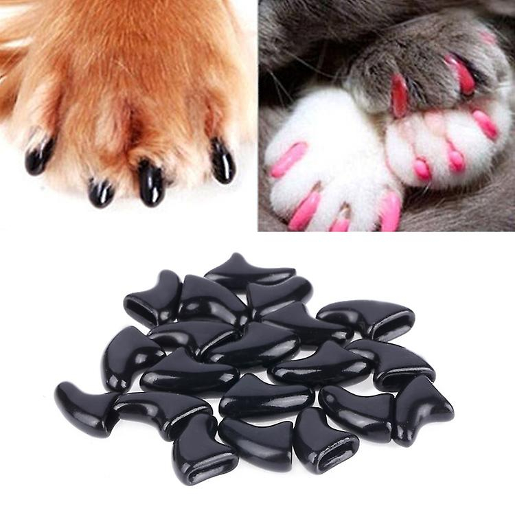 Foto 2 pulgar | Gorros De Uñas Para Gatos Sanlin Beans Silicone Soft, 20 Unidades, Talla Xs, Color Negro - Venta Internacional.