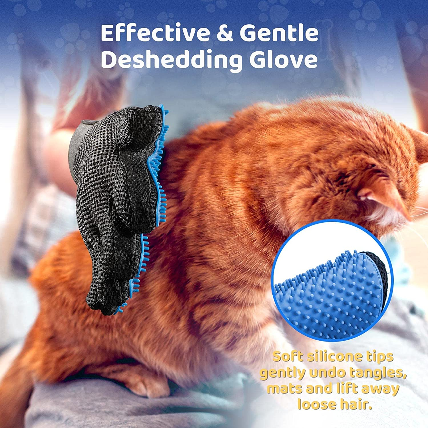 Foto 3 pulgar | Guante Removedor De Pelo Para Mascotas Jieyou Gentle Grooming Para Perros Y Gatos - Venta Internacional.