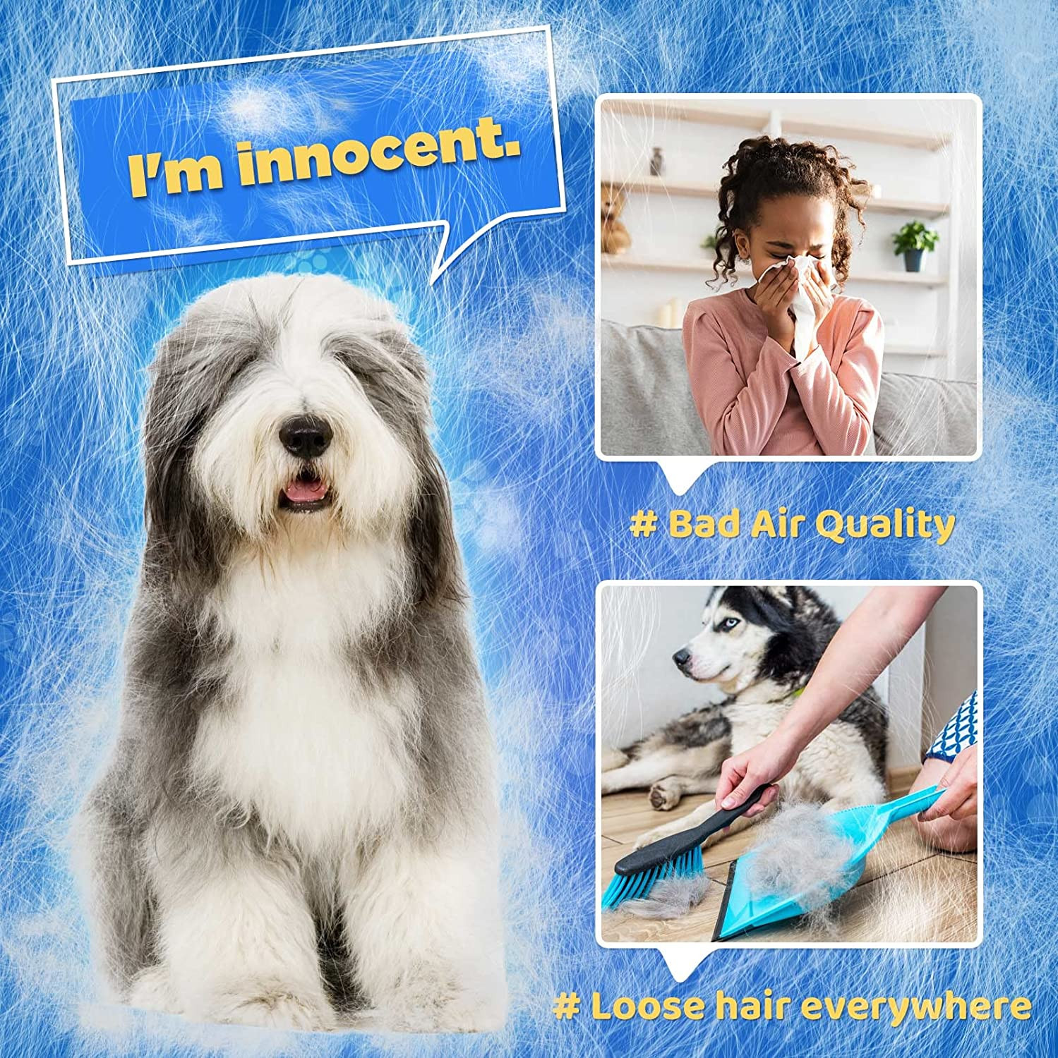 Foto 6 | Guante Removedor De Pelo Para Mascotas Jieyou Gentle Grooming Para Perros Y Gatos - Venta Internacional.