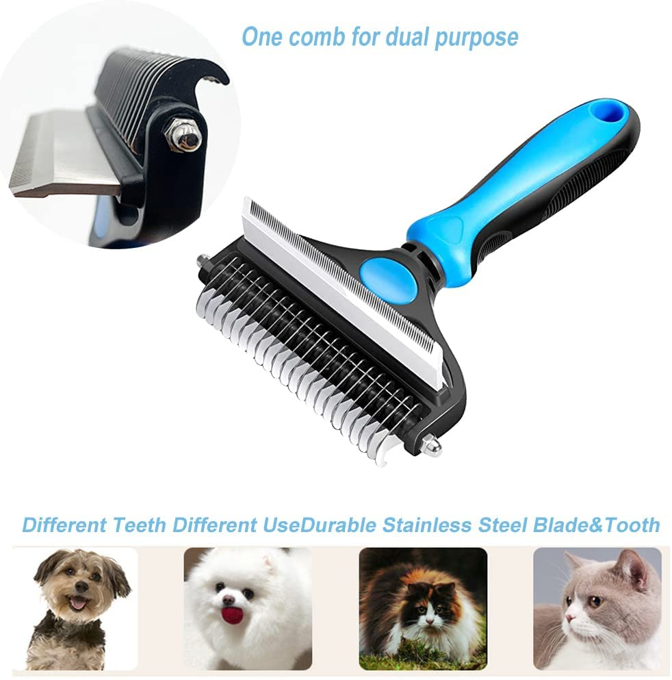 Foto 4 pulgar | Peine De Deshedado 2 En 1 Para Perros Y Gatos Jieyou - Venta Internacional.