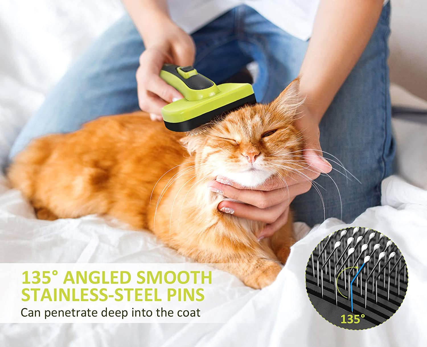 Foto 5 pulgar | Slicker Brush Jieyou, Autolimpiante, Para Perros Y Gatos - Venta Internacional.