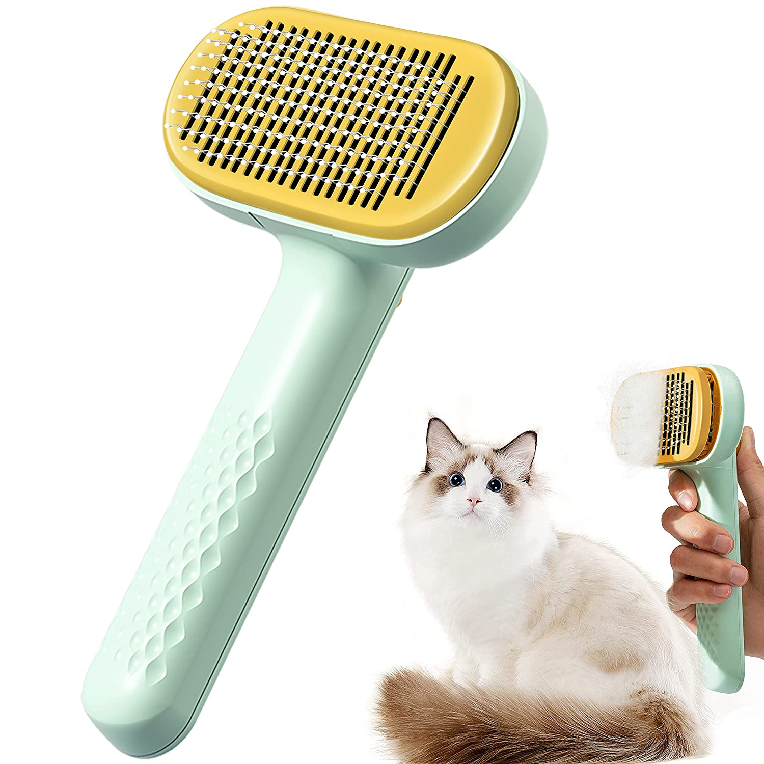 Foto 2 pulgar | Pet Grooming Brush Jieyou Cat Brush Para Perros Y Gatos - Venta Internacional.