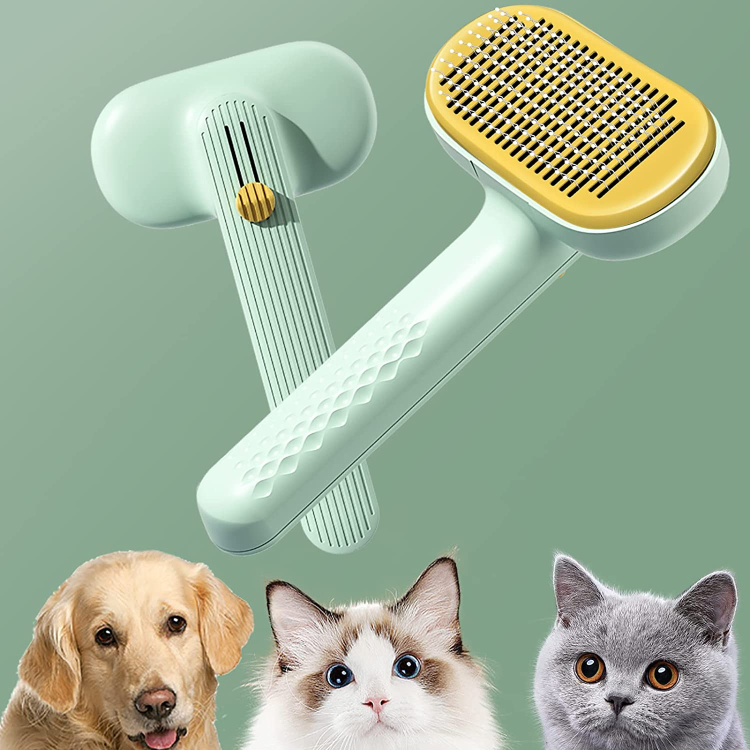 Foto 3 pulgar | Pet Grooming Brush Jieyou Cat Brush Para Perros Y Gatos - Venta Internacional.