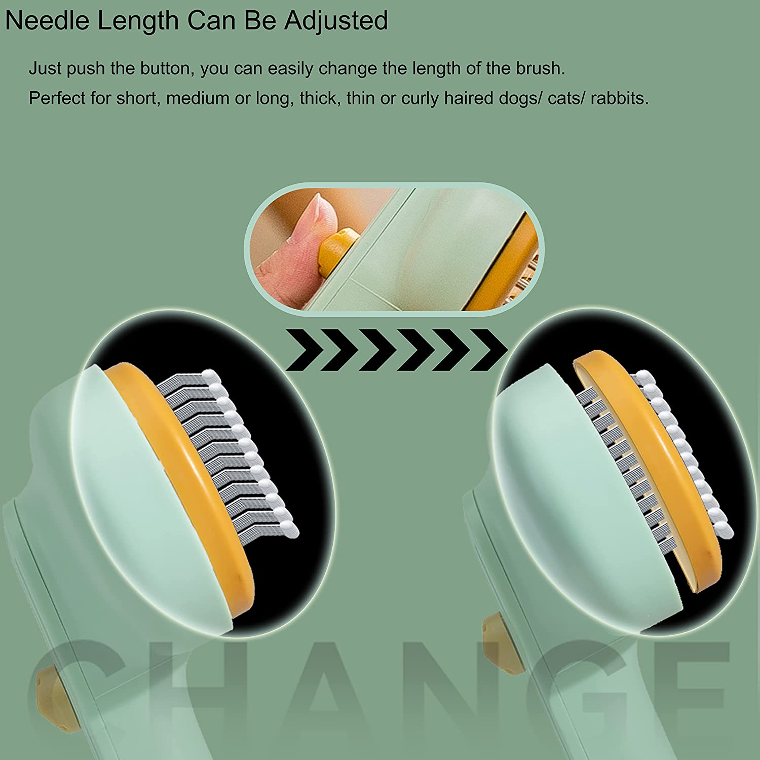 Foto 4 | Pet Grooming Brush Jieyou Cat Brush Para Perros Y Gatos - Venta Internacional.