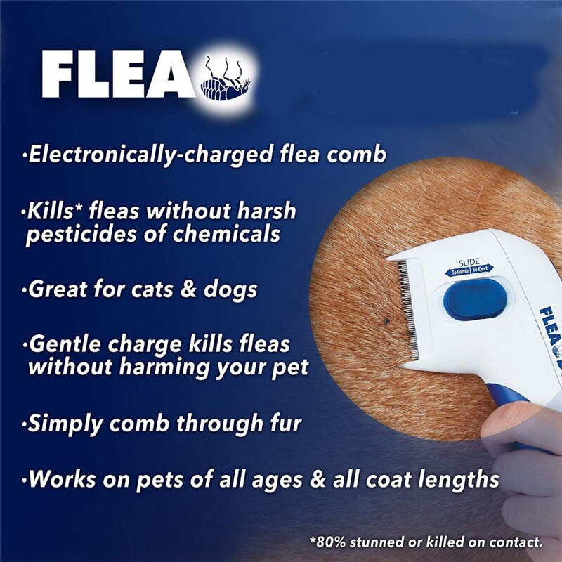 Foto 4 pulgar | Peine Antipulgas Eléctrico Sanlin Beans Para Perros Y Gatos - Venta Internacional.