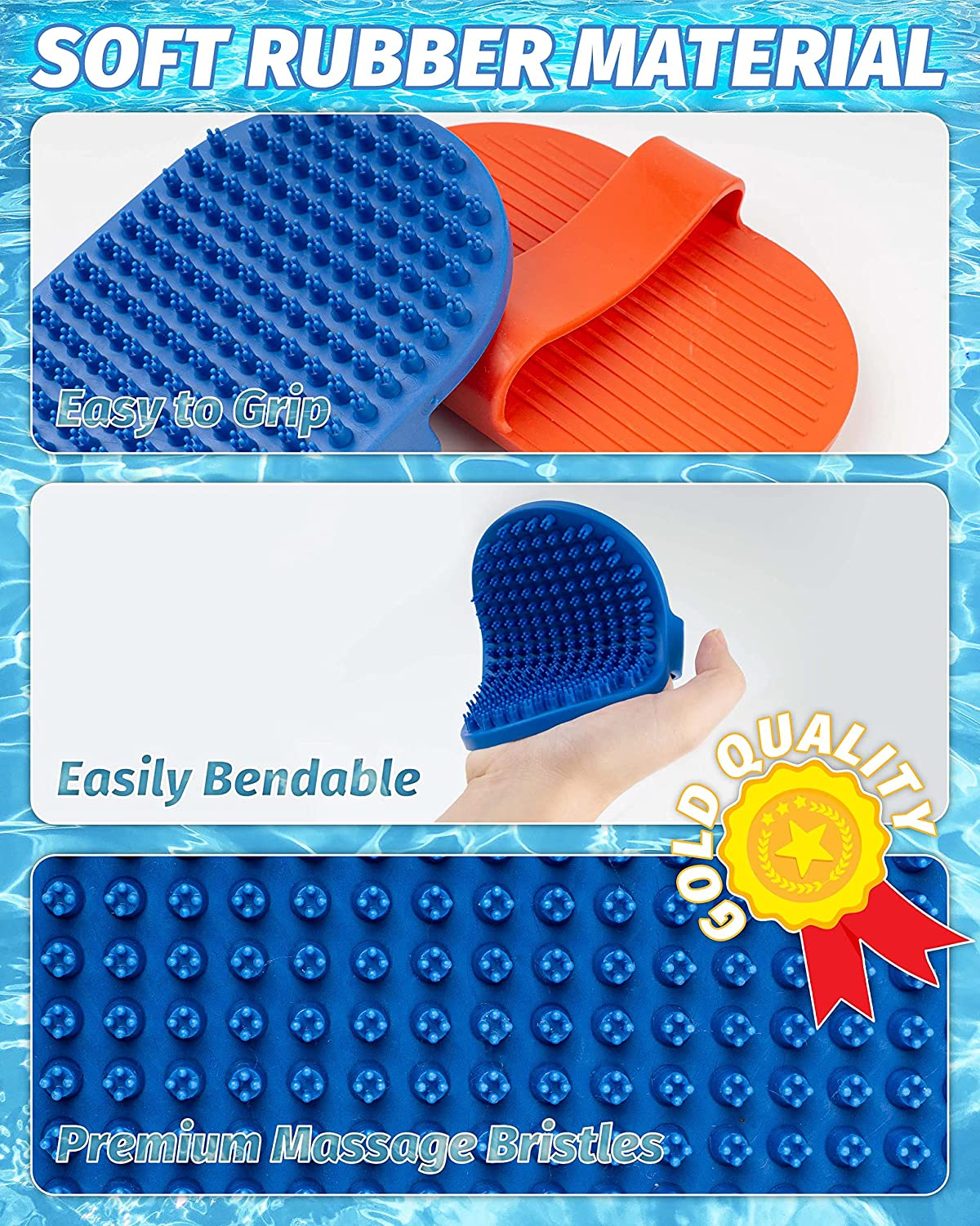 Foto 4 pulgar | Cepillo De Baño Para Perros Jieyou, Goma De Masaje Relajante Para Perros - Venta Internacional.
