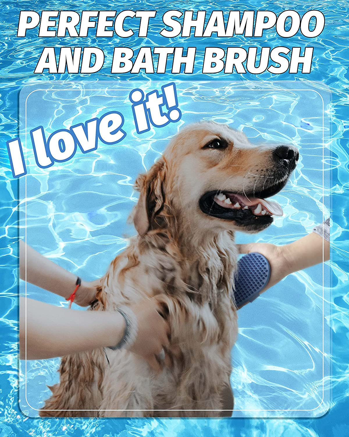 Foto 6 pulgar | Cepillo De Baño Para Perros Jieyou, Goma De Masaje Relajante Para Perros - Venta Internacional.