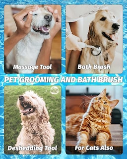 Foto 6 | Cepillo De Baño Para Perros Jieyou, Goma De Masaje Relajante Para Perros - Venta Internacional.