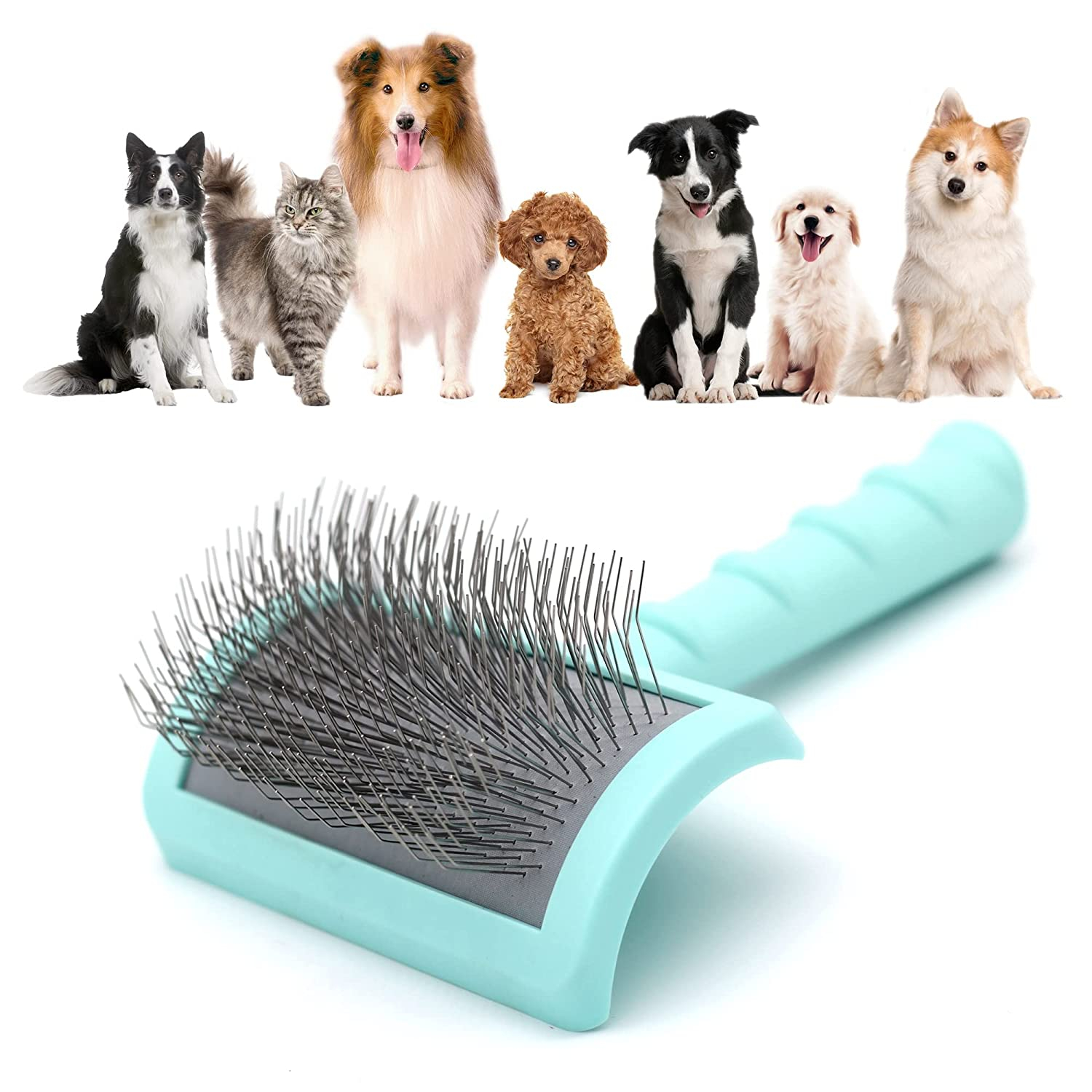 Foto 2 pulgar | Pin De Alambre Extra Largo Slicker Brush Jieyou Para Perros Y Gatos - Venta Internacional.