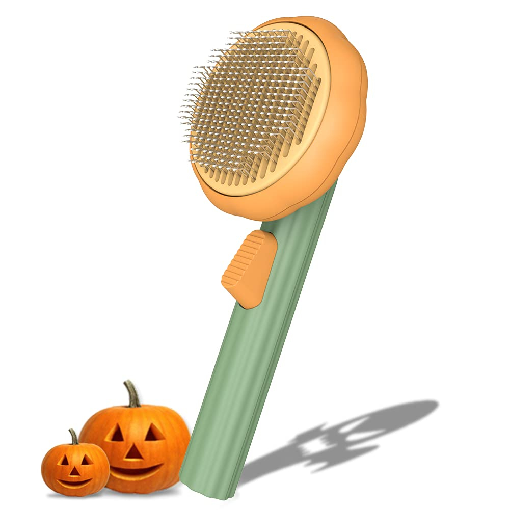Foto 2 pulgar | Slicker Brush Jieyou Pet Pumpkin, Autolimpiante, Para Perros Y Gatos - Venta Internacional.