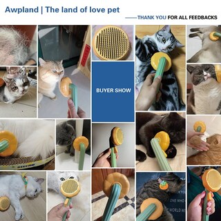 Foto 2 | Slicker Brush Jieyou Pet Pumpkin, Autolimpiante, Para Perros Y Gatos - Venta Internacional.