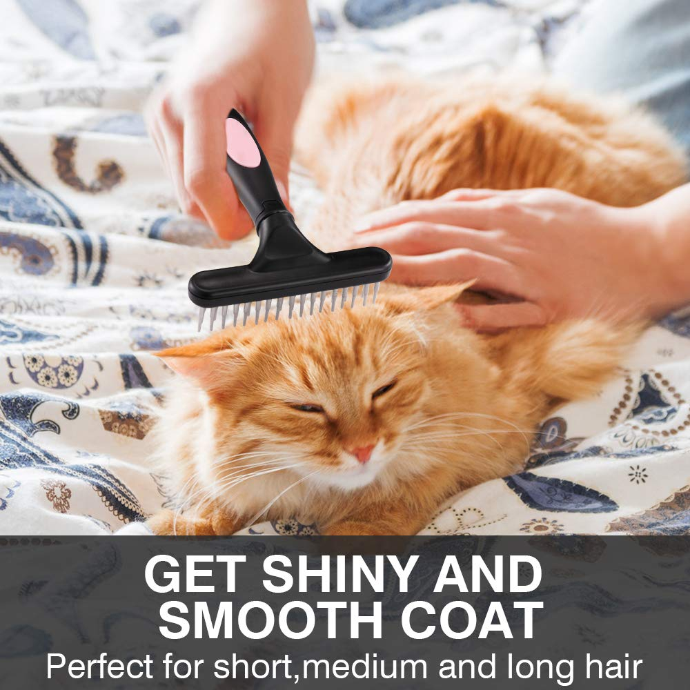 Foto 7 pulgar | Pet Grooming Rake Jieyou - Alfileres De Doble Hilera Para Perros Y Gatos - Venta Internacional.
