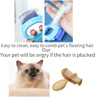 Foto 3 | Peine De Masaje Pet Grooming Para Perros Y Gatos, Paquete De 3 - Venta Internacional.