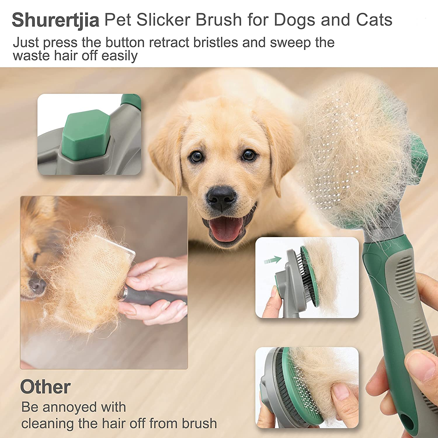 Foto 5 pulgar | Cepillo Para Pelar, Acicalar Y Descascarar Perros Y Gatos - Venta Internacional.