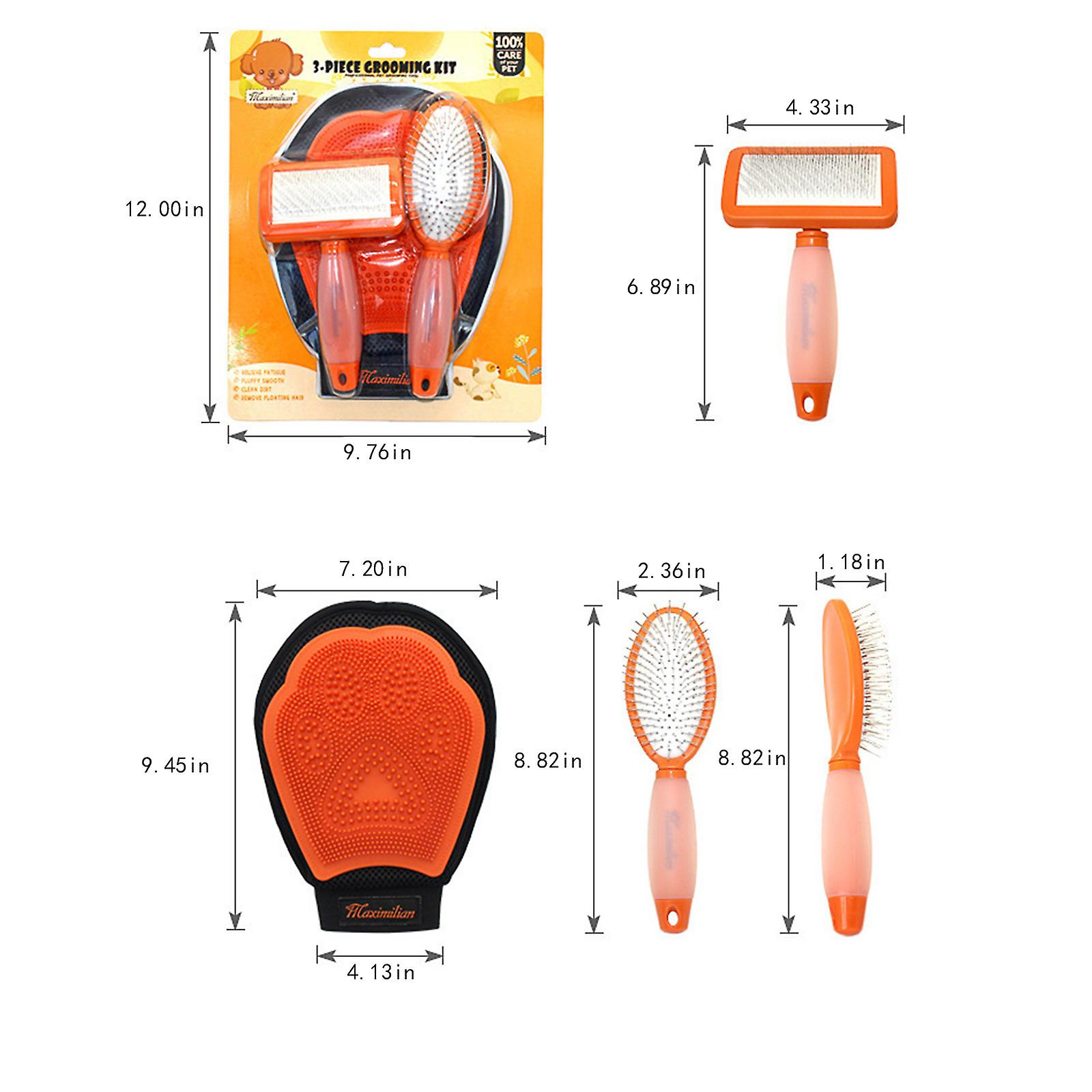 Foto 3 pulgar | Set De Aseo Para Mascotas Huoguo: Champú, Peine De Masaje Y Guantes - Venta Internacional.