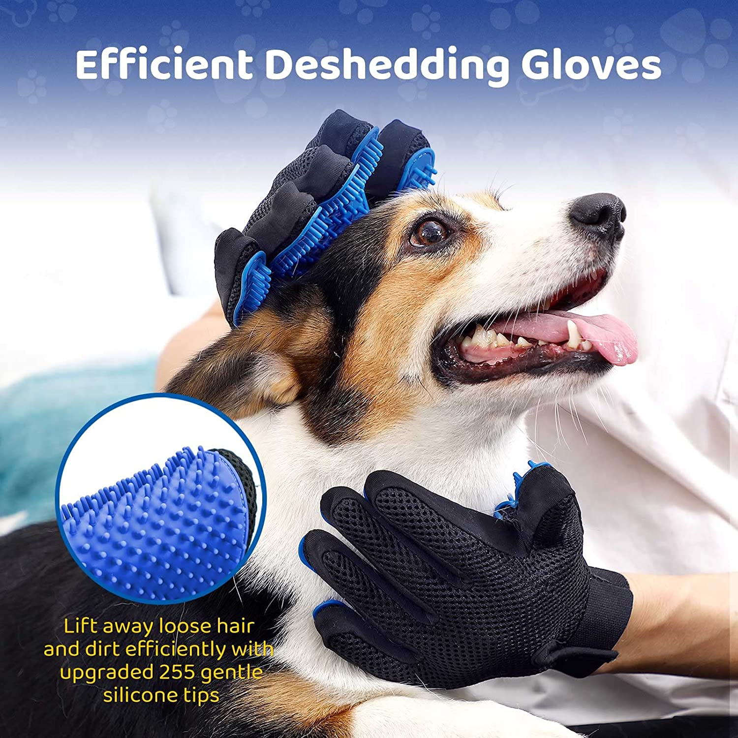 Foto 3 pulgar | Cepillo De Deshedado Jieyou Para Perros Y Gatos Con Guantes De Aseo Para Mascotas - Venta Internacional.