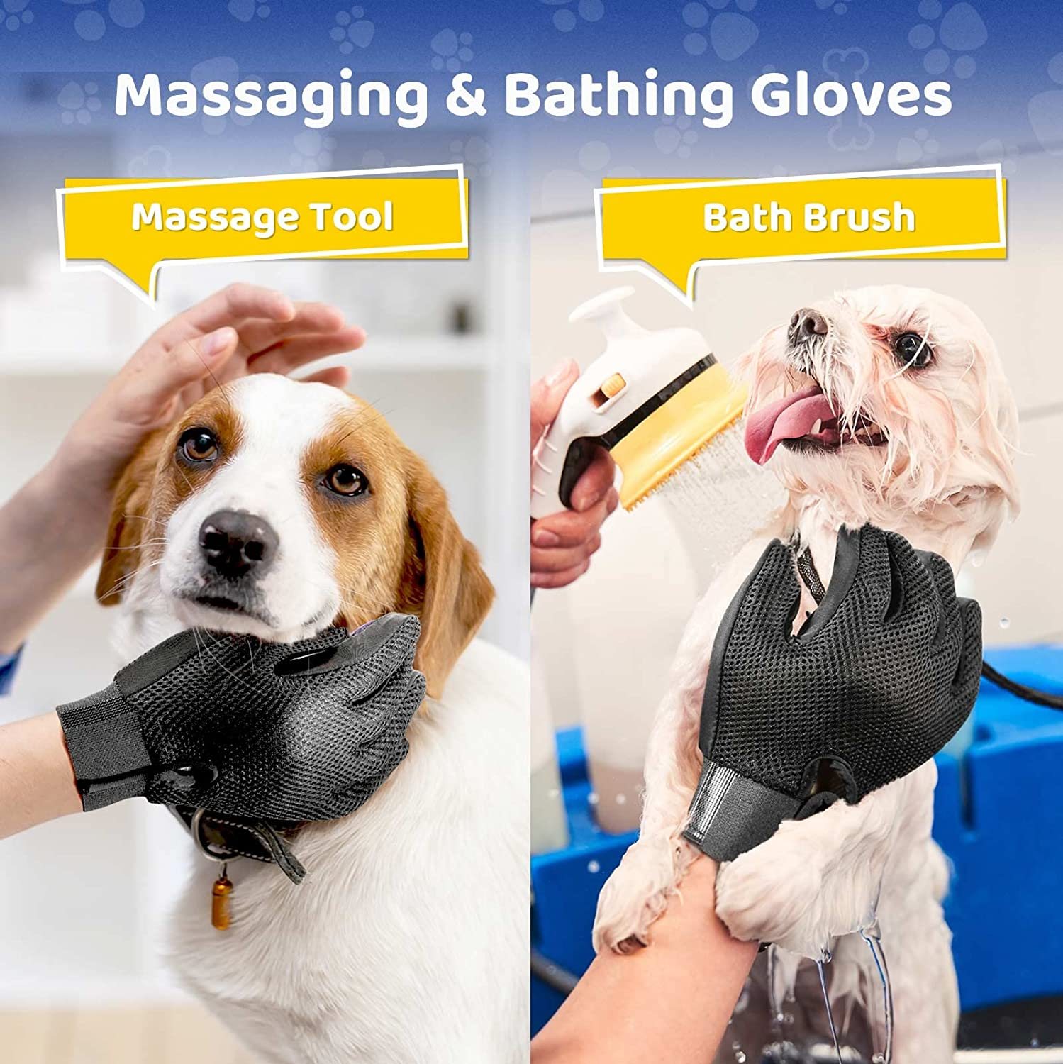 Foto 5 pulgar | Cepillo De Deshedado Jieyou Para Perros Y Gatos Con Guantes De Aseo Para Mascotas - Venta Internacional.