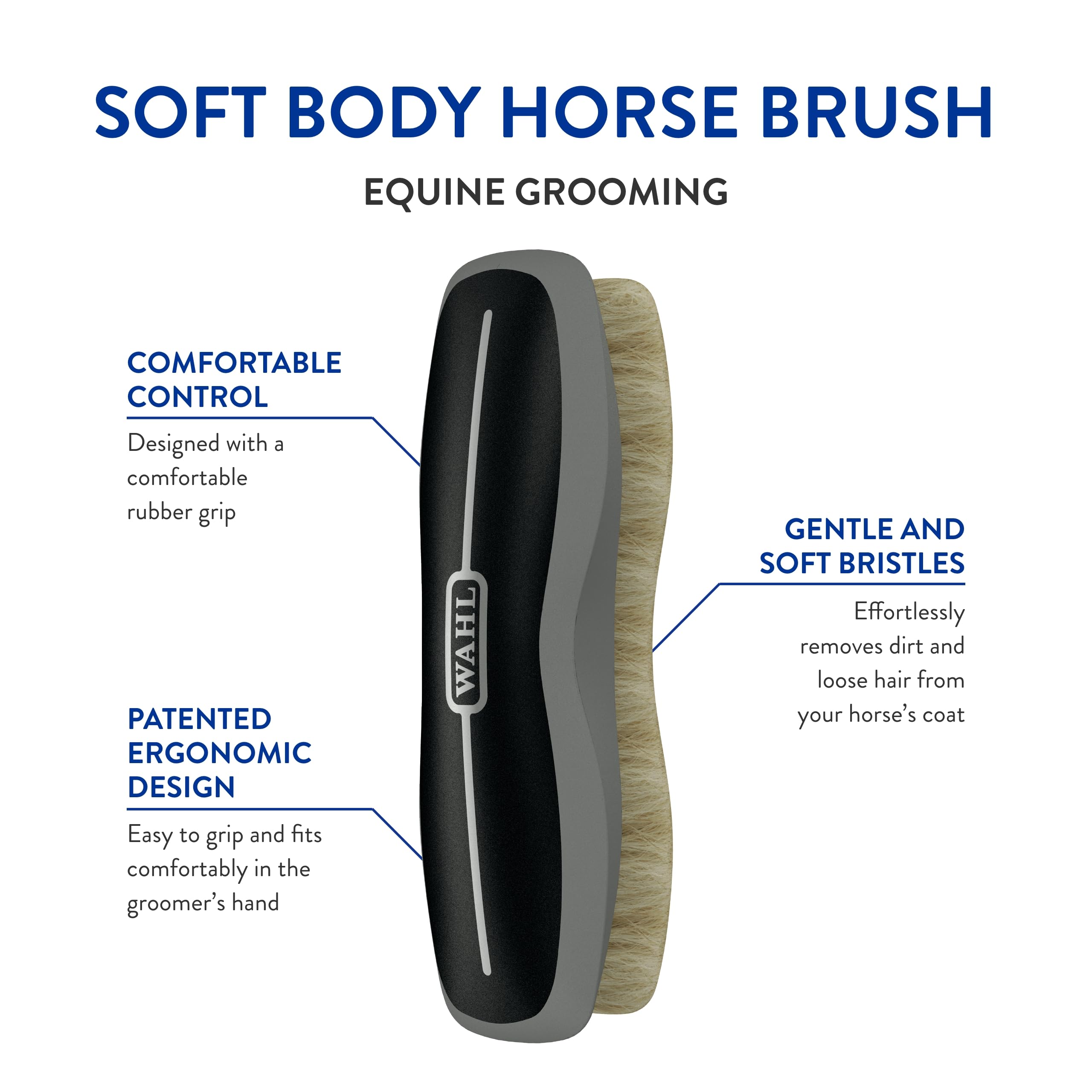 Foto 3 pulgar | Horse Brush Wahl Professional Animal Equine Soft Body #85870 - Venta Internacional.