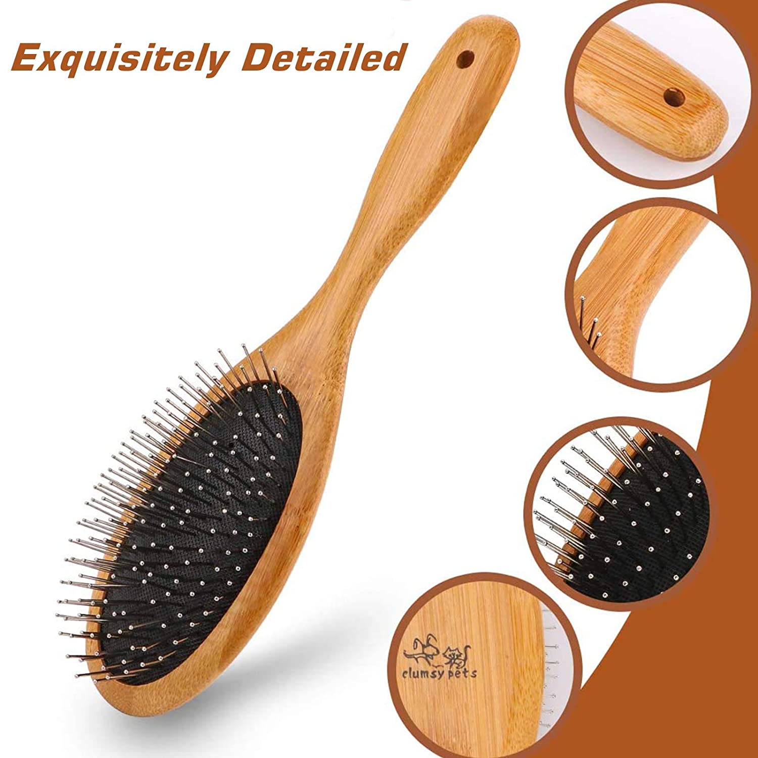 Foto 3 pulgar | Grooming Brush Clumsypets, Alfiler Con Forma De Bola Para Perros Y Gatos, Con Forma De B - Venta Internacional.
