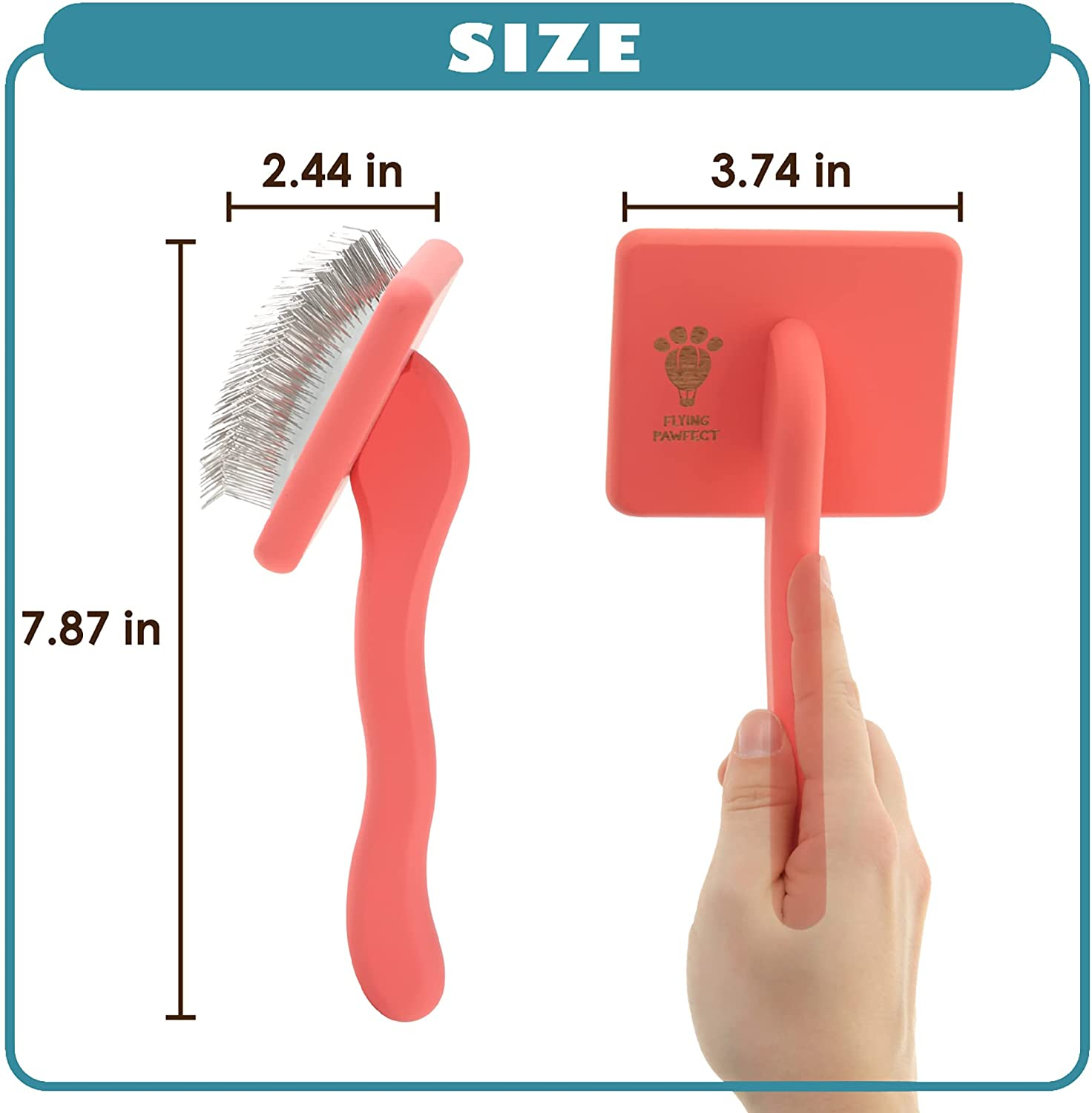 Foto 5 pulgar | Pet Slicker Cepillo Jieyou Con Suave Masaje Y Aseo - Venta Internacional.