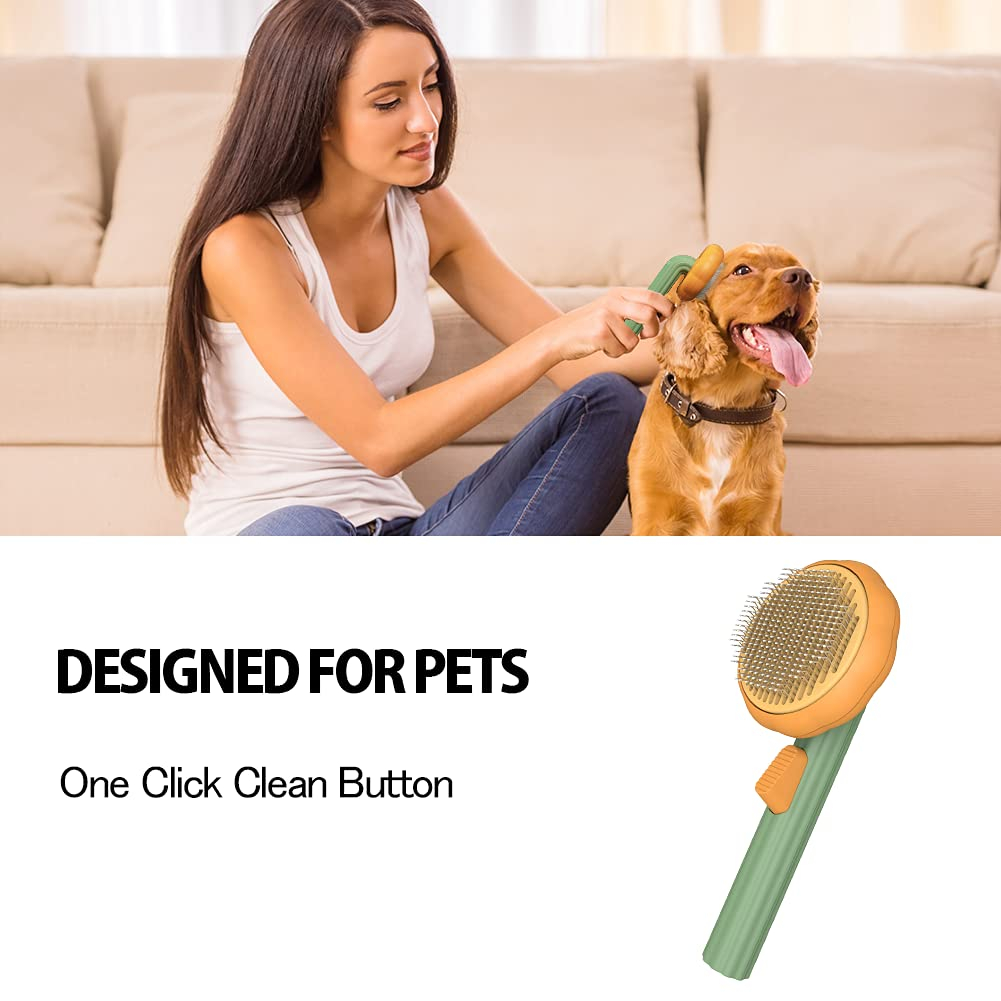 Foto 4 pulgar | Pincel Para El Cuidado De Mascotas Jieyou Pumpkin Design Para Mascotas - Venta Internacional.