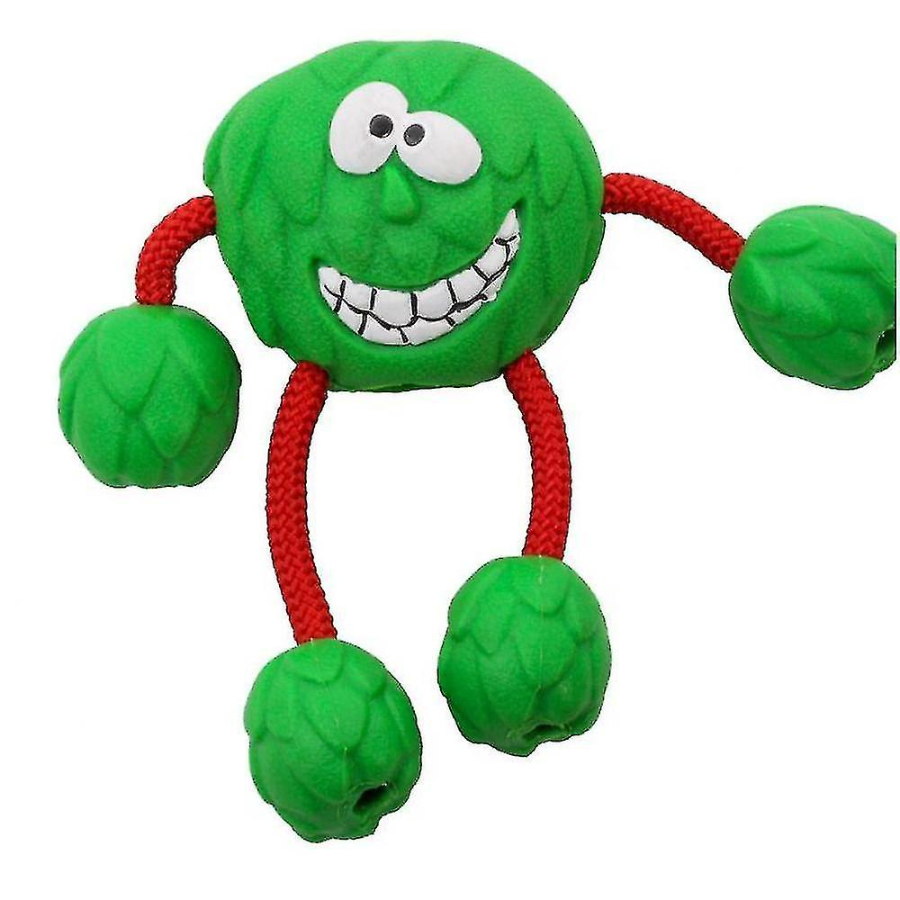 Pelota De Goma Interactiva Para Perros Huoguo Molar, De Goma, Color Verde - Venta Internacional.