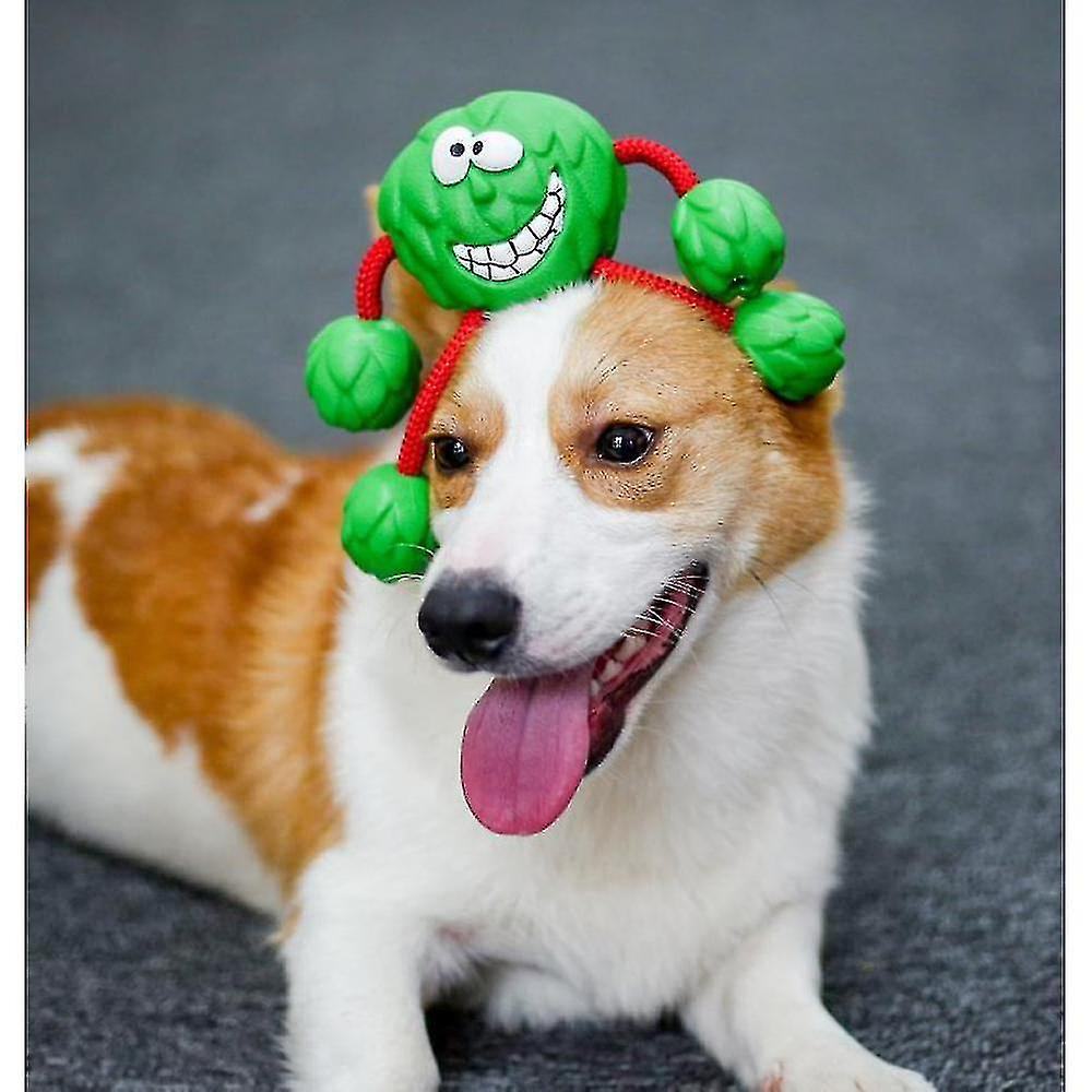 Foto 4 pulgar | Pelota De Goma Interactiva Para Perros Huoguo Molar, De Goma, Color Verde - Venta Internacional.
