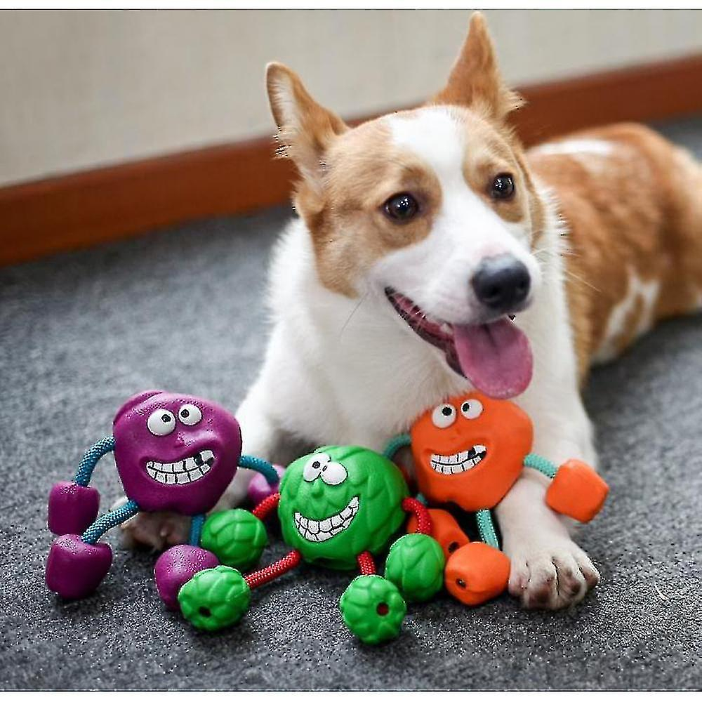 Foto 5 pulgar | Pelota De Goma Interactiva Para Perros Huoguo Molar, De Goma, Color Verde - Venta Internacional.