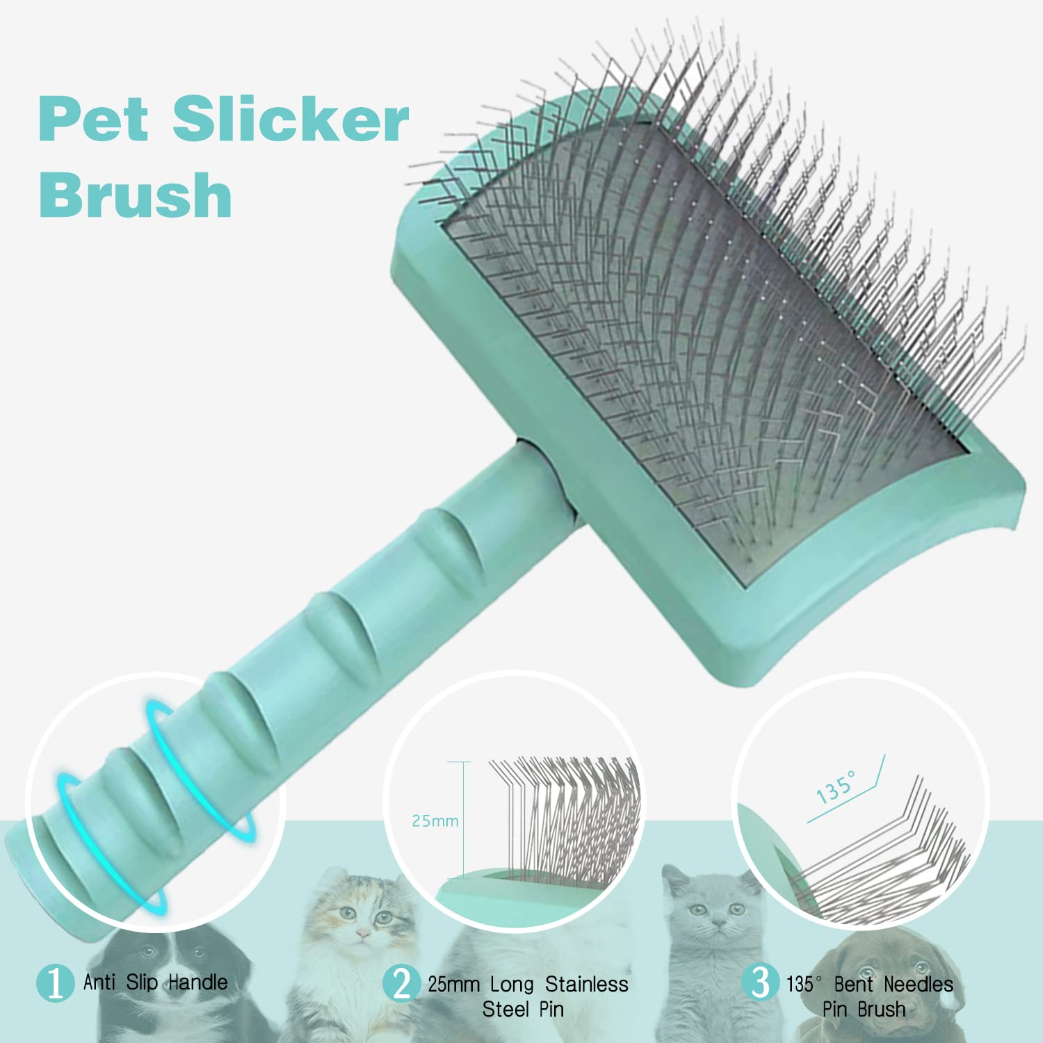 Foto 5 pulgar | Slicker Brush Jieyou Large Firm Para Perros Goldendoodles - Venta Internacional.