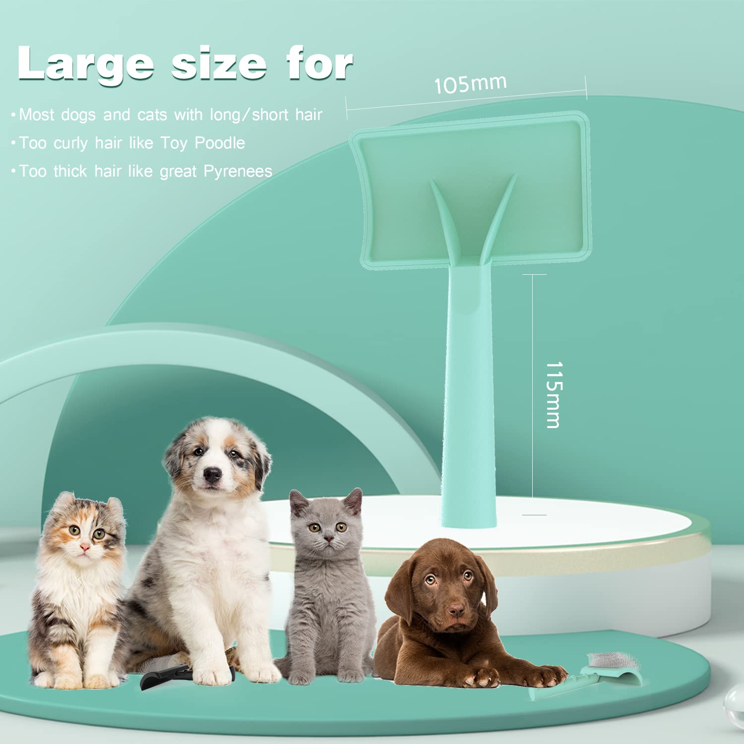 Foto 7 pulgar | Slicker Brush Jieyou Large Firm Para Perros Goldendoodles - Venta Internacional.